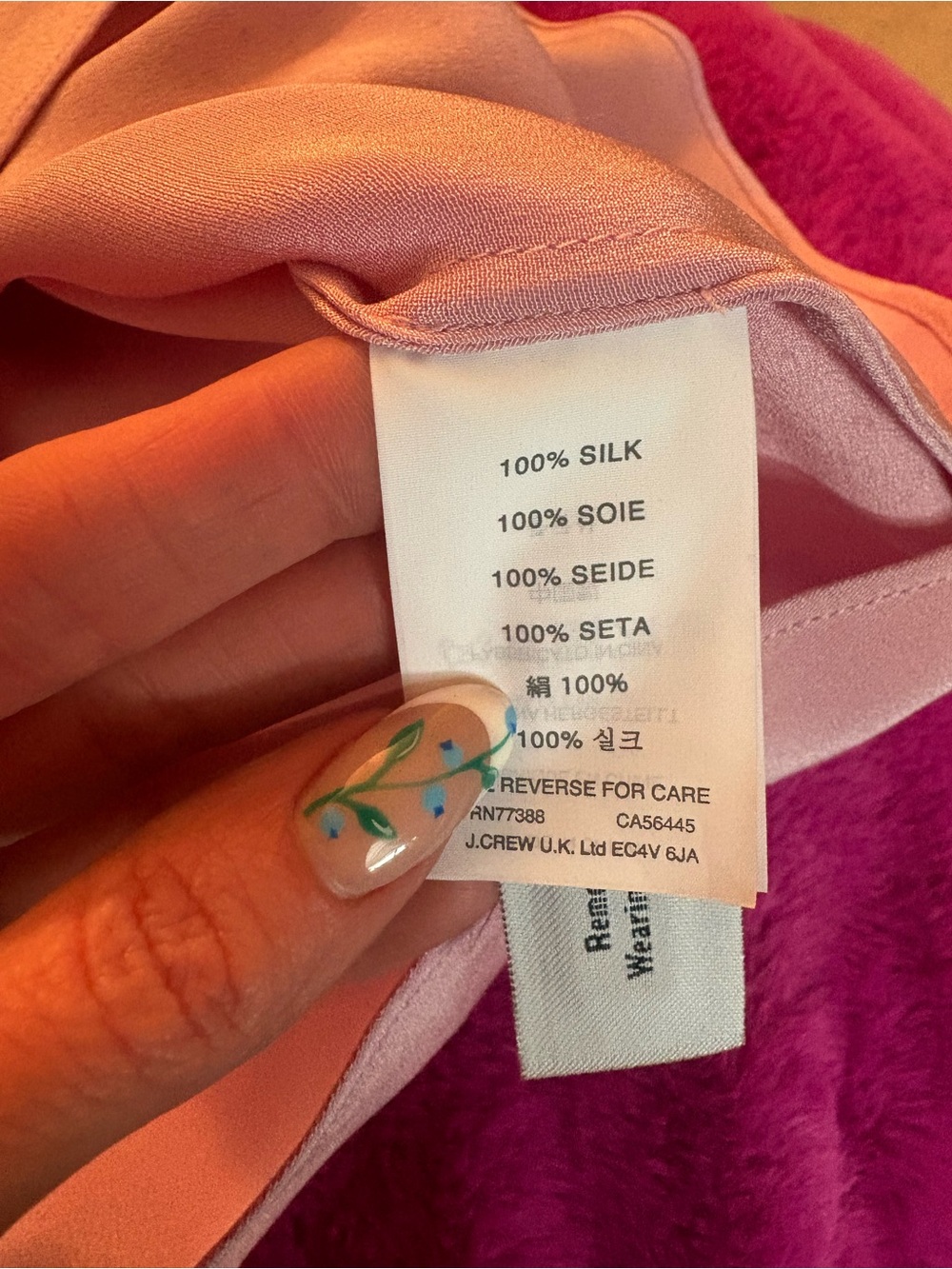 NWT Light pink gorgeous silk racer back jcrew tank - Picture 4 of 4